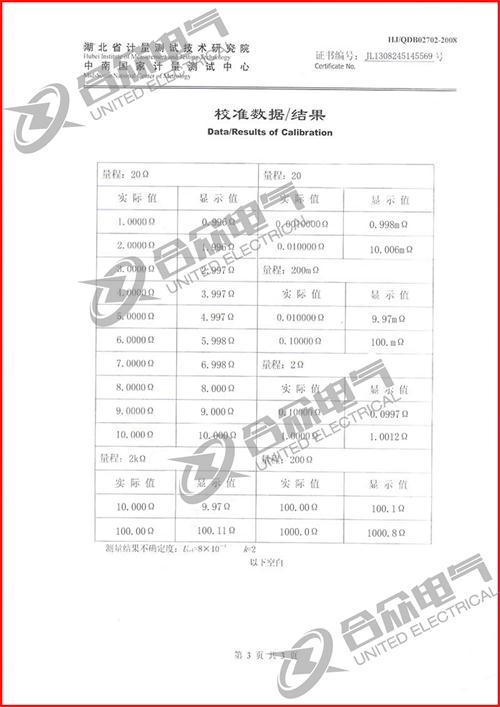 直流电阻快速测试仪，直流电阻测试仪 证书